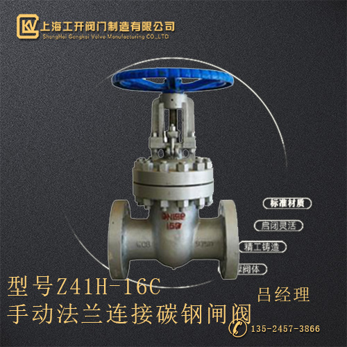 Z41H-16C 手動(dòng)法蘭連接碳鋼閘閥
